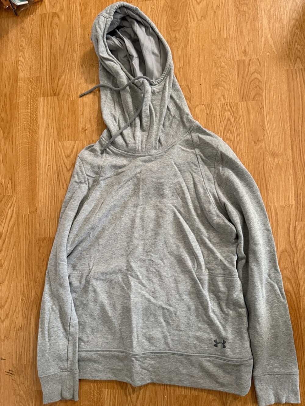 Under Armour Women’s Open Back Light Gray Zip-Up Hoodie